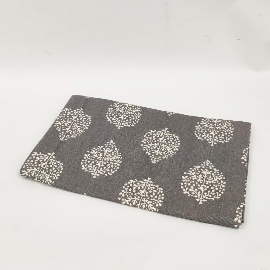 Placemats - Paisley Leaf Grey
