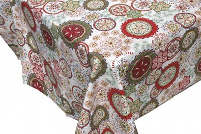 TABLE CLOTH- DECAL RED